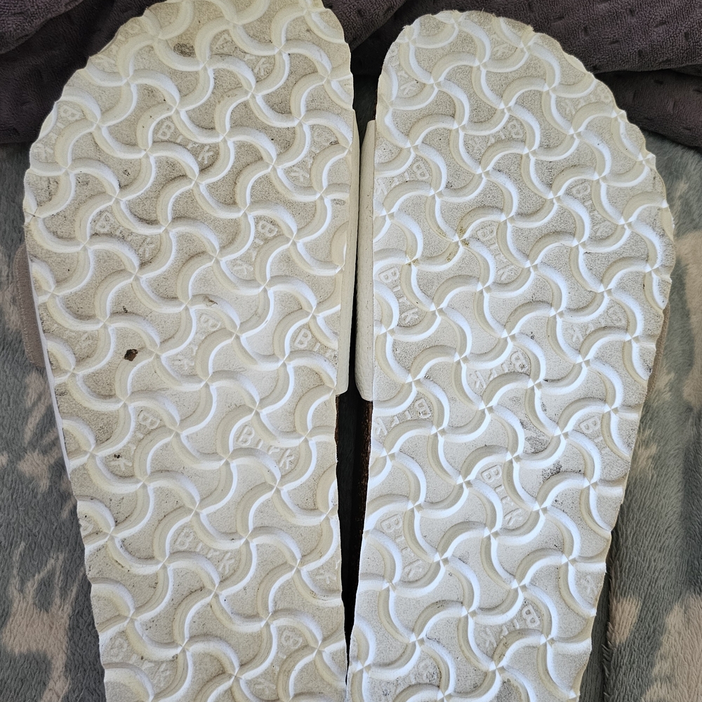 Birkenstock White Leather BIG buckle MADRID size 10 Women's - Picture 5 of 9